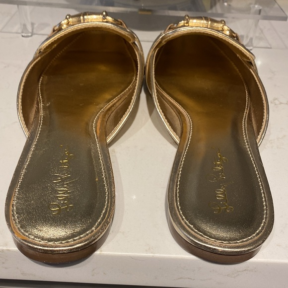 Like New Lilly Pulitzer Buckle Mules - Picture 4 of 5